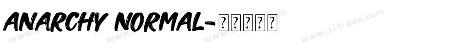 Anarchy Normal字体转换